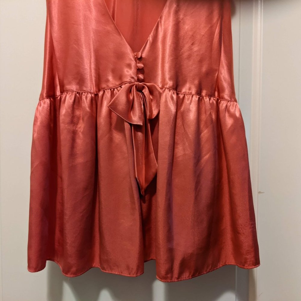 Victoria's Secret Sexy Silky Salmon Vintage Nightgown